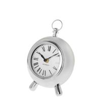 Riverdale Tafelklok Chuck zilver rond 20cm