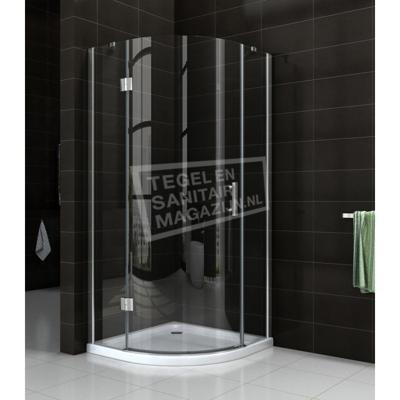 Wiesbaden Kreuz (90x90x200 cm) douchecabine kwartrond 8 mm montage links NANO Anti-kalkbehandeling Wiesbaden Kreuz (90x90x200 cm) douchecabine kwartrond 8 mm montage links NANO Anti-kalkbehandeling