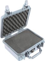 Peli 1200 SVF flightcase zilver met schuim 235x181x105 mm - thumbnail