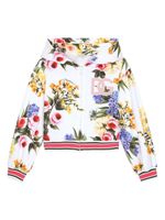 Dolce & Gabbana Kids hoodie à imprimé Giardino - Blanc