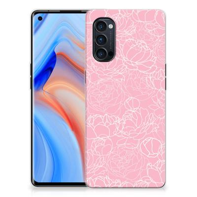 OPPO Reno4 Pro 5G TPU Case White Flowers OPPO Reno4 Pro 5G TPU Case White Flowers