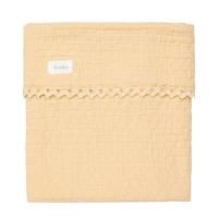 Koeka Elba baby wiegdeken 75x100 cm sahara