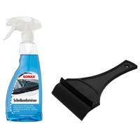 Ruitenontdooier spray - voor auto - 500 ml - antivries sprays - winter/vorst - incl. ijskrabber