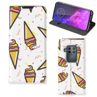 Motorola One Zoom Flip Style Cover Icecream - thumbnail