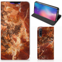 Xiaomi Mi 9 Standcase Marmer Bruin - thumbnail