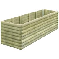 vidaXL Plantenbak verhoogd 206x50x48 cm geïmpregneerd grenenhout