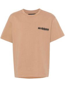 MISBHV t-shirt en coton à logo imprimé - Marron