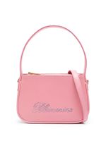 Blumarine sac à main à logo strassé - Rose