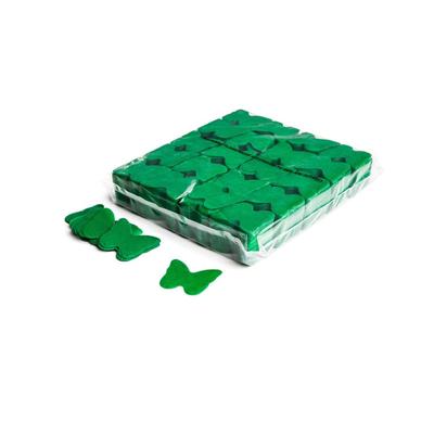 MagicFX Slowfall confetti vlinders 55mm donkergroen