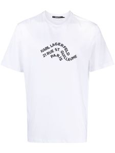 Karl Lagerfeld t-shirt à logo imprimé - Blanc