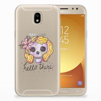 Silicone Back Case Samsung Galaxy J5 2017 Boho Skull - thumbnail