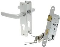 Nemef Cilinder insteekslot 1269 Met Beslag kortschild aluminium en cilinder