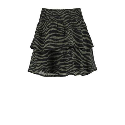 CoolCat Junior rok Ruby met zebraprint army groen/zwart CoolCat Junior rok Ruby met zebraprint army groen/zwart