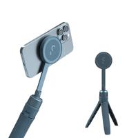 ShiftCam SnapStand Mini - Video Selfie Stick en statief - Magnetische houder Snaps op elke telefoon - Kantelbaar ontwerp | Blue Jay