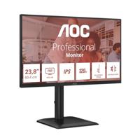 AOC 24E4U 24 inch FHD-monitor, 120Hz, IPS, 1ms MPRT, adaptieve synchronisatie, HDR-modus, hoogteverstelling (1920x1080, HDMI 1x 1.4, DP 1x 1.2, USB-hub) zwart
