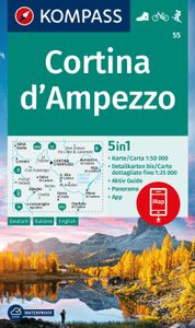 Wandelkaart 55 Cortina d'Ampezzo | Kompass