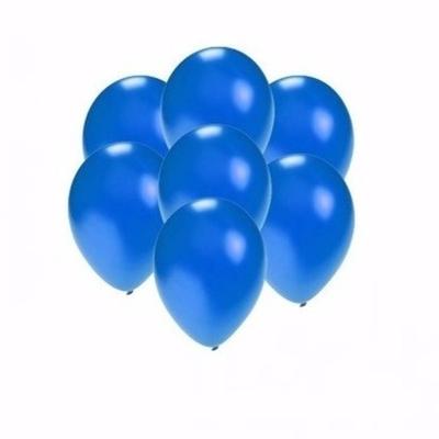 30x Voordelige Metallic Blauwe Ballonnen Klein - Ballonnen