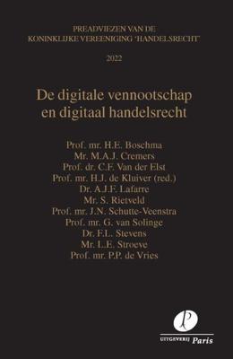 De digitale vennootschap en digitaal handelsrecht - A.J.F. Lafarre - Paperback (9789462513051)
