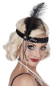 Hoofdband Flapper zwart