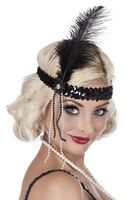 Hoofdband Flapper zwart