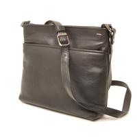 Berba leren Crossbody tas Soft  Zwart