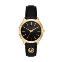 Horlogeband Michael Kors MK7482 Leder Zwart 18mm - thumbnail