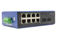 Digitus DN-651151 netwerk-switch Unmanaged Gigabit Ethernet (10/100/1000) Power over Ethernet (PoE) Zwart, Blauw