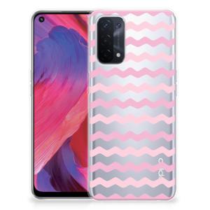 OPPO A93 5G TPU bumper Waves Roze