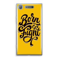 Born to Fight: Sony Xperia XZ1 Transparant Hoesje