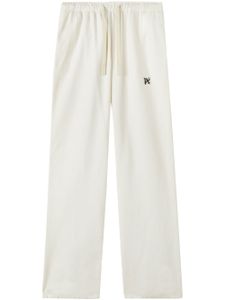 Palm Angels drawstring cotton trousers - Blanc