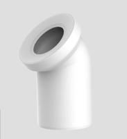 Kirchhoff PP SANIT WC-aansluitbocht 45°, wit, DN 100 - 58.102.01..0000