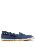 Roberto Cavalli espadrilles en daim à bout amande - Bleu - thumbnail