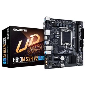 Gigabyte H610M S2H V2 DDR5 - 1.0 Moederbord Socket Intel 1700 Vormfactor Micro-ATX Moederbord chipset Intel® H610