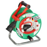 Brennenstuhl Garant G IP44 Kabelhaspel (Buiten Kabelhaspel voor de tuin met 23+2m kabel in rood, speciale kunststof, korte termijn buitengebruik, Made in Germany)