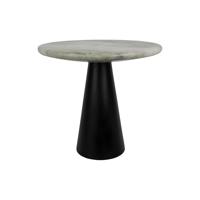 Leitmotiv [DL] Table Force Marble Himalayan Green, Black Mango Wood Base