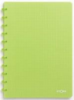 Atoma Trendy schrift, ft A4, 144 bladzijden, geruit 5 mm, transparant groen