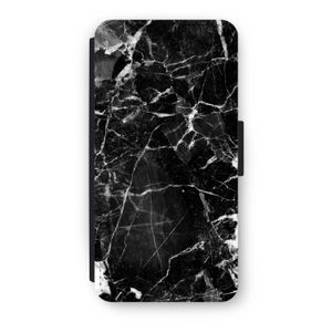 Zwart Marmer 2: iPhone 8 Plus Flip Hoesje