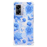 Case voor OPPO A77 5G | A57 5G Flowers Blue - thumbnail