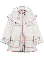 PUCCI imperméable à effet de transparence - Blanc