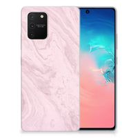 Samsung Galaxy S10 Lite TPU Siliconen Hoesje Marble Pink - Origineel Cadeau Vriendin - thumbnail