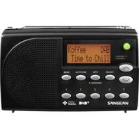 Sangean DPR-65 Transistorradio DAB+, VHF (FM) Acculaadfunctie Zwart