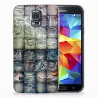 Silicone Back Cover Samsung Galaxy S5 Spijkerbroeken
