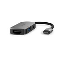 Nedis USB Multi-Port Adapter USB 3.2 Gen 1 - USB-C™ Stecker, HDMI™ uitgang, USB-A aansluiting, USB-C™ aansluiting