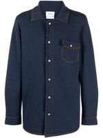 Barrie cashmere denim shirt - Bleu