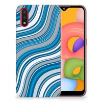 Samsung Galaxy A01 TPU bumper Waves Blue