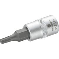 TOOLCRAFT T15 816081 T-profiel Dopsleutel-bitinzet T 15 1/4 (6.3 mm) - thumbnail