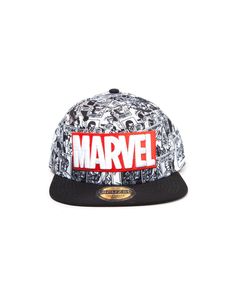 Marvel Comics Snapback Cap Classic Red & White Logo