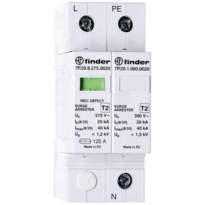 Finder 7P.22.8.275.0020 Overspanningsveilige afleider Overspanningsbeveiliging voor: Verdeelkast 1 stuk(s) Finder 7P.22.8.275.0020 Overspanningsveilige afleider Overspanningsbeveiliging voor: Verdeelkast 1 stuk(s)