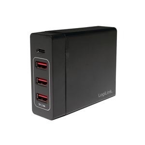 LogiLink PA0122 oplader voor mobiele apparatuur Universeel Zwart USB Binnen