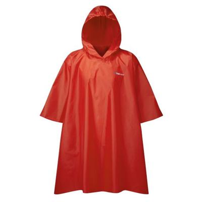 Trekmates Essential Rood Poncho Uniseks